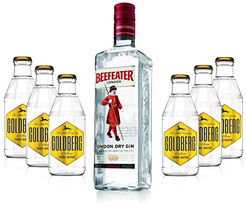 Gin Tonic Set - Beefeater Dry Gin 0,7l 700ml (40% Vol) + 6x Goldberg Tonic Water 200ml - Inkl. Pfand MEHRWEG von Goldberg-Goldberg