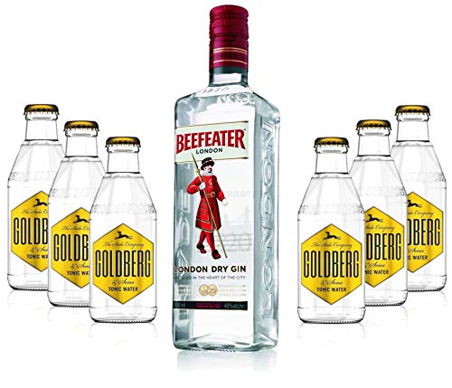 Gin Tonic Set - Beefeater Dry Gin 0,7l 700ml (47% Vol) + 6x Goldberg Tonic Water 200ml - Inkl. Pfand MEHRWEG von Goldberg-Goldberg