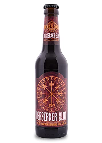 WACKEN BRAUEREI Bier trifft Kirsche Craft Beer Box 6 x 0,33 l Flaschen | BERSERKER BLUT | Viking Craftbeer Set Bierpaket | Wikinger Kirschbier Geschenk für Männer | Mittelalter Festival Heavy Metal von Beer of the Gods - Since 2016 - Wacken Brauerei