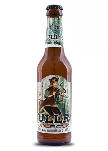 Wacken Brauerei ULLR Julbock - Hausbraupackung - 18 Flaschen 0,33 l Winterbockbier - Starkbier von Beer of the Gods - Since 2016 - Wacken Brauerei
