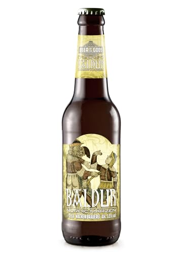 WACKEN BRAUEREI Märzen Craft Beer Box 20 x 0,33 l Flasche | BALDUR | Viking Craftbeer Set Gift for Men | Wikinger Kraft Bier Geschenk für Männer | Party Festival Heavy Metal von Beer of the Gods - Since 2016 - Wacken Brauerei