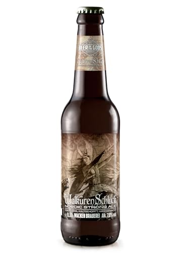 Wacken Brauerei Walkürenschluck - Heimbraupack - 18 Flaschen 0,33 l Double Stout IPA - Das Bier der Götter - Gewinner des World Beer Award von Beer of the Gods - Since 2016 - Wacken Brauerei