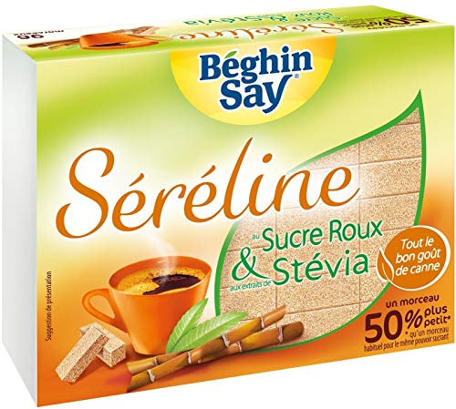 Béghin Say - Brauner Zucker mit Stévia 96 Klumpen - 250gr von Beghin Say
