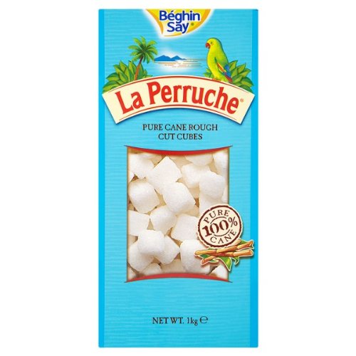 Beghin Say La Perruche SUWH1K Pure Cane Rohschnitt-Würfel, 1 kg von Beghin Say