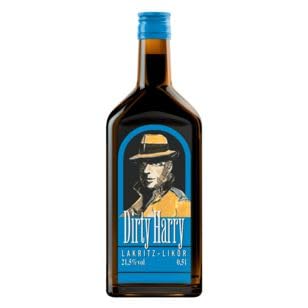 6 Flaschen Dirty Harry Lakritzlikör a 0,5l Lakritzlikör , 21,5% Vol. von Behn