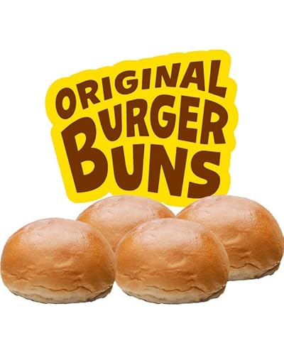 Burger Buns zum Frühstück, Picknick, Catering, Grillen - Backwaren von Bekarei - Original, 4er Pack von Bekarei