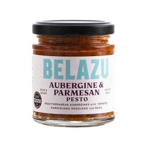 The Fresh Olive Company Ltd Belazu Aubergine und Parmesan Pesto, 165 g (6er Pack) von Belazu