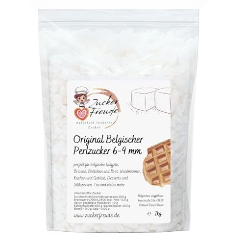 Original Belgischer Perlzucker 6-9 mm 1 kg Original Belgischer Perlzucker 6-9 mm 1 kg von Belgisches Waffelhaus