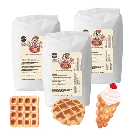 Probierset süße Waffelbackmischung Probierset süße Waffelbackmischung von Belgisches Waffelhaus