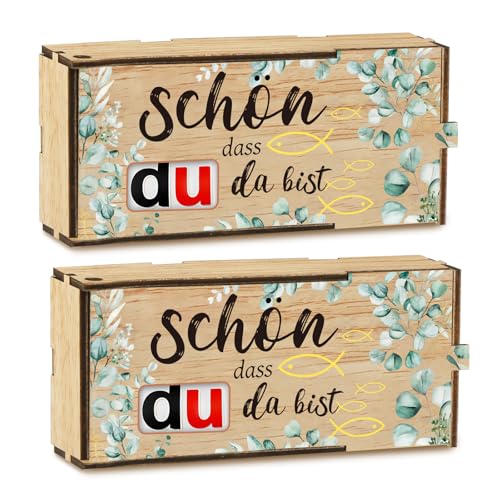 Schön dass du da bist Geschenke Gastgeschenke Schokoriegel Geschenkbox für Duplo, 2er Set Holz Geschenkbox für Schokoladenriegel Geschenk für Hochzeit Taufe Geburtstag Abschluss Schön dass du da bist Geschenke Gastgeschenke Schokoriegel Geschenkbox für Duplo, 2er Set Holz Geschenkbox für Schokoladenriegel Geschenk für Hochzeit Taufe Geburtstag Abschluss von Belillpipi