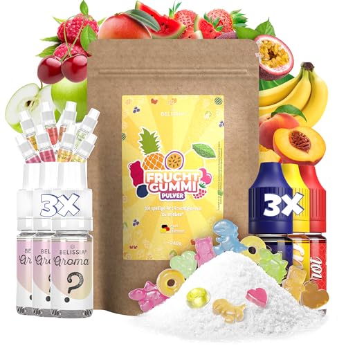 Belissia Gummibärchen Mystery Set zum selber machen. Spaßiges DIY Set zur Herstellung von ca. 1KG bunten, aromatisierten Fruchtgummis. Inklusive 3 Überraschungs Aromen & 3 Farben Belissia Gummibärchen Mystery Set zum selber machen. Spaßiges DIY Set zur Herstellung von ca. 1KG bunten, aromatisierten Fruchtgummis. Inklusive 3 Überraschungs Aromen & 3 Farben von Belissia