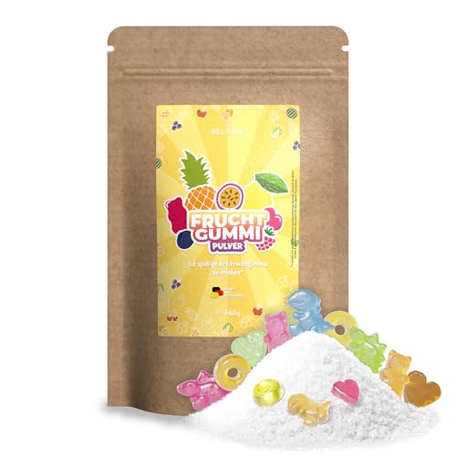 Belissia Gummibärchen Pulver Fertigmischung zur Herstellung von ca. 1KG aromatisierten Fruchtgummis inklusive Anleitung Belissia Gummibärchen Pulver Fertigmischung zur Herstellung von ca. 1KG aromatisierten Fruchtgummis inklusive Anleitung von Belissia