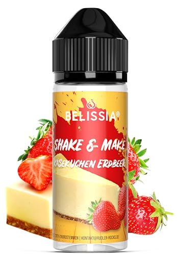 Belissia - Käsekuchen-Erdbeer - Hochdosiertes Lebensmittel Aroma 10ml mit praktischer Schüttelflasche zum mischen. Für Lebensmittel, Kochen, Backen, Hobby, Raumerfrischung uvm. von Belissia