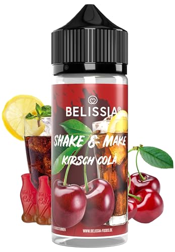 Belissia - Kirsch-Cola - Hochdosiertes Lebensmittel Aroma 10ml mit praktischer Schüttelflasche zum mischen. Zur Verwendung in Lebensmitteln, für Vernebler, Nebelmaschinen, Diffuser uvm. von Belissia