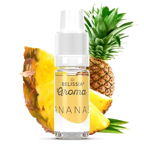 Belissia Lebensmittelaroma - Ananas - Hochdosiertes Lebensmittel Aroma 10ml. Zur Verwendung in Lebensmitteln & Getränken, für Vernebler, Nebelmaschinen, Diffuser uvm. von Belissia