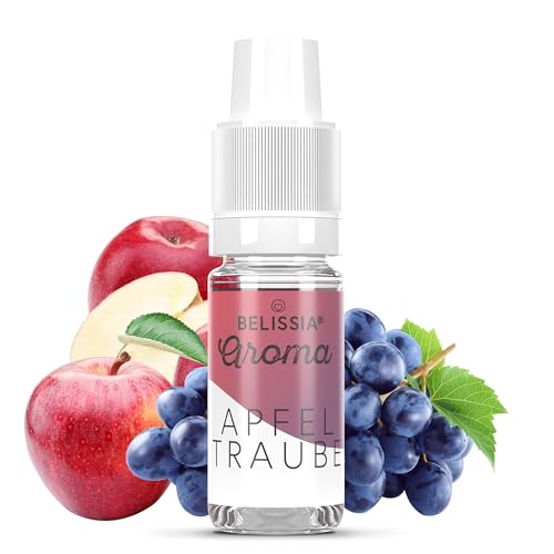 Belissia Lebensmittelaroma - Apfel-Traube - Hochdosiertes Lebensmittel Aroma 10ml. Zur Verwendung in Lebensmitteln & Getränken für Vernebler, Nebelmaschinen, Diffuser uvm. von Belissia