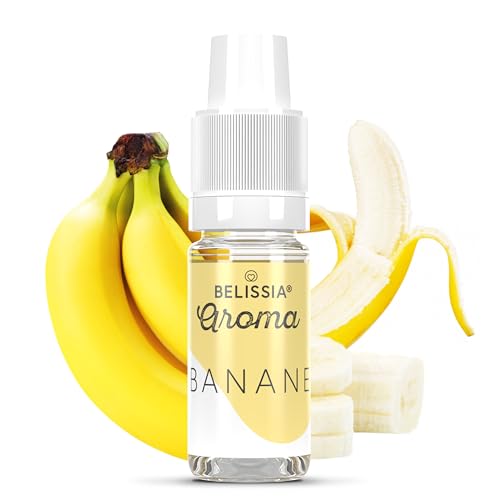 Belissia Lebensmittelaroma - Banane - Hochdosiertes Lebensmittel Aroma 10ml. Zur Verwendung in Lebensmitteln & Getränken für Vernebler, Nebelmaschinen, Diffuser uvm. von Belissia