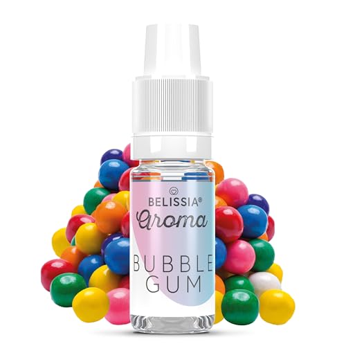 Belissia Lebensmittelaroma - Bubblegum - Hochdosiertes Lebensmittel Aroma 10ml. Zur Verwendung in Lebensmitteln & Getränken für Vernebler, Nebelmaschinen, Diffuser uvm. von Belissia