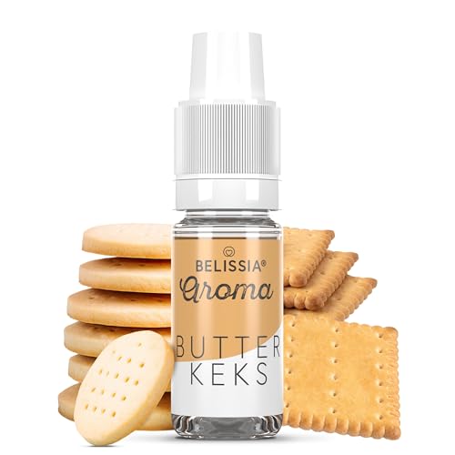 Belissia Lebensmittelaroma - Butterkeks - Hochdosiertes Lebensmittel Aroma 10ml. Zur Verwendung in Lebensmitteln & Getränken, für Vernebler, Nebelmaschinen, Diffuser uvm. von Belissia