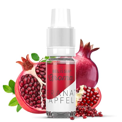 Belissia Lebensmittelaroma - Granatapfel - Hochdosiertes Lebensmittel Aroma 10ml. Zur Verwendung in Lebensmitteln & Getränken, für Vernebler, Nebelmaschinen, Diffuser uvm. von Belissia