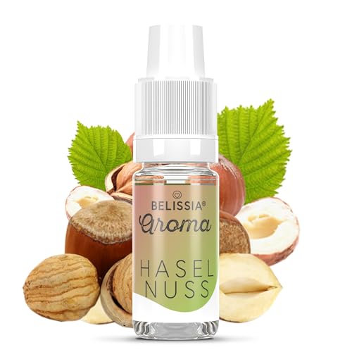 Belissia Lebensmittelaroma - Haselnuss - Hochdosiertes Lebensmittel Aroma 10ml. Zur Verwendung in Lebensmitteln & Getränken für Vernebler, Nebelmaschinen, Diffuser uvm. von Belissia