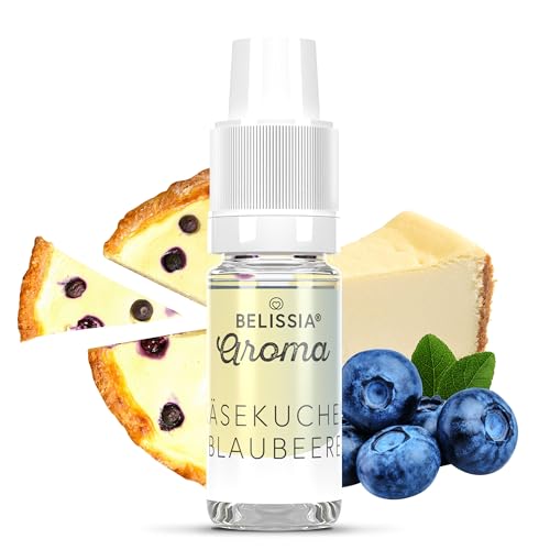 Belissia Lebensmittelaroma - Käsekuchen-Blaubeer - Hochdosiertes Lebensmittel Aroma 10ml. Zur Verwendung in Lebensmitteln & Getränken für Vernebler, Nebelmaschinen, Diffuser uvm. von Belissia