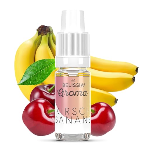 Belissia Lebensmittelaroma - Kirsch-Banane - Hochdosiertes Lebensmittel Aroma 10ml. Zur Verwendung in Lebensmitteln & Getränken für Vernebler, Nebelmaschinen, Diffuser uvm. von Belissia