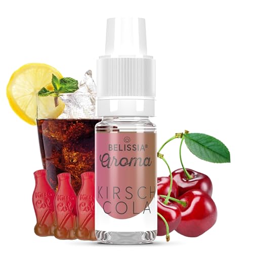 Belissia Lebensmittelaroma - Kirsch-Cola - Hochdosiertes Lebensmittel Aroma 10ml. Zur Verwendung in Lebensmitteln & Getränken für Vernebler, Nebelmaschinen, Diffuser uvm. von Belissia