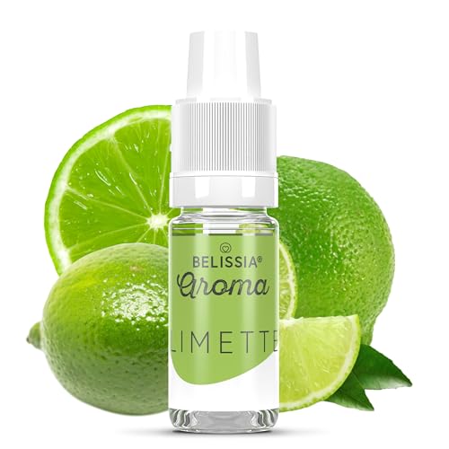 Belissia Lebensmittelaroma - Limette - Hochdosiertes Lebensmittel Aroma 10ml. Zur Verwendung in Lebensmitteln & Getränken für Vernebler, Nebelmaschinen, Diffuser uvm. von Belissia