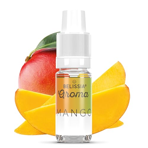 Belissia Lebensmittelaroma - Mango - Hochdosiertes Lebensmittel Aroma 10ml. Zur Verwendung in Lebensmitteln & Getränken für Vernebler, Nebelmaschinen, Diffuser uvm. von Belissia