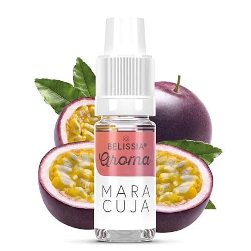 Belissia Lebensmittelaroma - Maracuja - Hochdosiertes Lebensmittel Aroma 10ml. Zur Verwendung in Lebensmitteln & Getränken für Vernebler, Nebelmaschinen, Diffuser uvm. von Belissia