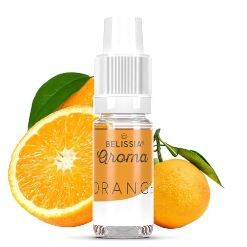 Belissia Lebensmittelaroma - Orange - Hochdosiertes Lebensmittel Aroma 10ml. Zur Verwendung in Lebensmitteln & Getränken für Vernebler, Nebelmaschinen, Diffuser uvm. von Belissia