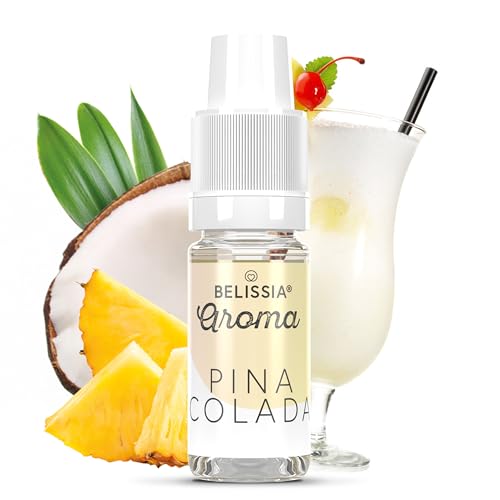 Belissia Lebensmittelaroma - Pina Colada - Hochdosiertes Lebensmittel Aroma 10ml. Zur Verwendung in Lebensmitteln & Getränken für Vernebler, Nebelmaschinen, Diffuser uvm. von Belissia