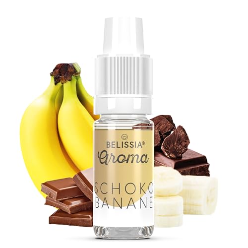 Belissia Lebensmittelaroma - Schoko-Banane - Hochdosiertes Lebensmittel Aroma 10ml. Zur Verwendung in Lebensmitteln & Getränken für Vernebler, Nebelmaschinen, Diffuser uvm. von Belissia