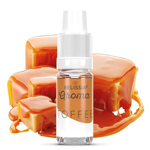 Belissia Lebensmittelaroma - Toffee - Hochdosiertes Lebensmittel Aroma 10ml. Zur Verwendung in Lebensmitteln & Getränken für Vernebler, Nebelmaschinen, Diffuser uvm. von Belissia