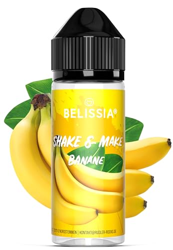 Belissia Shake and Make - Banane - Hochdosiertes Lebensmittel Aroma 10ml mit praktischer Schüttelflasche zum mischen. Zur Verwendung in Lebensmitteln, für Vernebler uvm. von Belissia