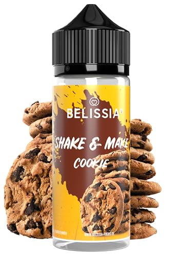 Belissia Shake and Make - Cookie - Hochdosiertes Lebensmittel Aroma10ml mit praktischer Schüttelflasche zum mischen. Zur Verwendung in Lebensmitteln, für Vernebler, Nebelmaschinen, Diffuser uvm. von Belissia