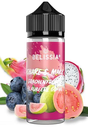 Belissia Shake and Make - Drachenfrucht Guave Blaubeer - Hochdosiertes Lebensmittel Aroma 10ml mit praktischer Schüttelflasche zum mischen. Zur Verwendung in Lebensmitteln, für Vernebler, Diffuser uvm von Belissia