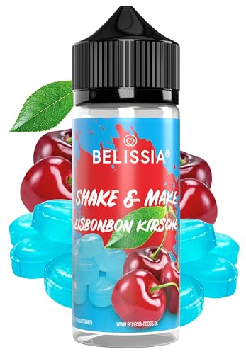 Belissia Shake and Make - Eisbonbon-Kirsche - Hochdosiertes Lebensmittel Aroma 10ml mit praktischer Schüttelflasche zum mischen. Zur Verwendung in Lebensmitteln, für Vernebler, Nebelmaschinen, uvm. von Belissia