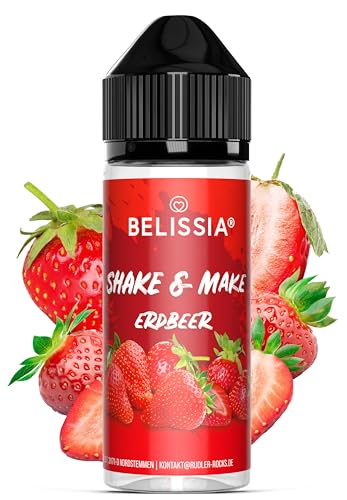 Belissia Shake and Make - Erdbeer - Hochdosiertes Lebensmittel Aroma 10ml mit praktischer Schüttelflasche zum mischen. Für Lebensmittel, Kochen, Backen, Hobby, Raumerfrischung uvm. von Belissia