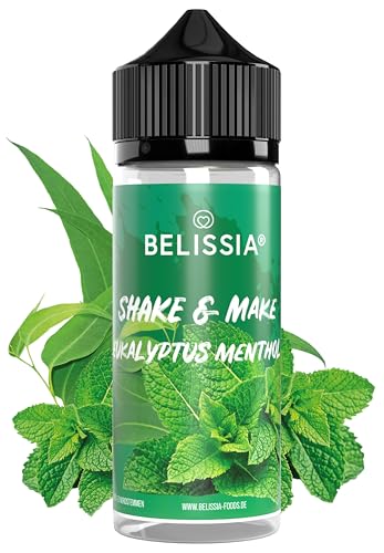 Belissia Shake and Make - Eukalyptus-Menthol - Hochdosiertes Lebensmittel Aroma 10ml mit praktischer Schüttelflasche zum mischen. Zur Verwendung in Lebensmitteln, für Vernebler, Nebelmaschinen, uvm. von Belissia
