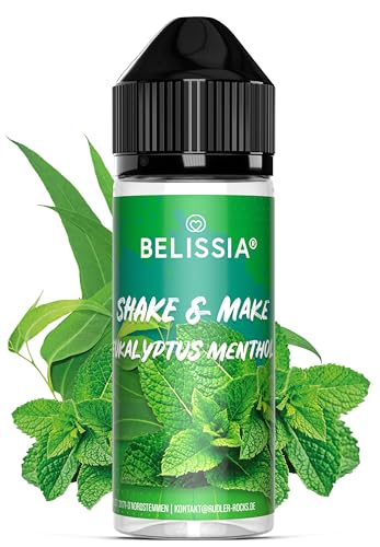 Belissia Lebensmittelaroma - Eukalyptus-Menthol - Hochdosiertes Lebensmittel Aroma 10ml. Für Lebensmittel, Kochen, Backen, Hobby, Raumerfrischung uvm. von Belissia