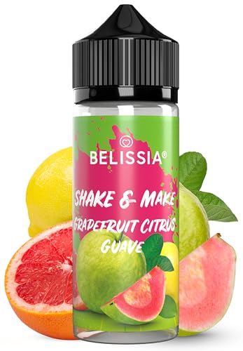 Belissia Shake and Make - Grapefruit Zitrus Guave - Hochdosiertes Lebensmittel Aroma 10ml mit praktischer Schüttelflasche zum mischen. Zur Verwendung in Lebensmitteln, für Vernebler, Nebelmaschinen von Belissia