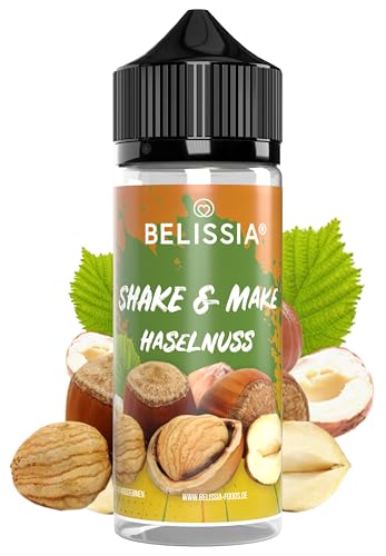 Belissia Shake and Make - Haselnuss - Hochdosiertes Lebensmittel Aroma10ml mit praktischer Schüttelflasche zum mischen. Zur Verwendung in Lebensmitteln, für Vernebler, Nebelmaschinen, Diffuser uvm. von Belissia
