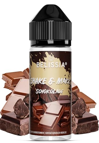 Belissia Shake and Make - Schokolade - Hochdosiertes Lebensmittel Aroma10ml mit praktischer Schüttelflasche zum mischen. Zur Verwendung in Lebensmitteln, für Vernebler, Nebelmaschinen, Diffuser uvm. von Belissia