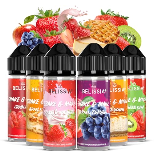 Belissia Shake and Make - Set-Dessert Delight - Hochdosiertes Lebensmittel Aroma 10ml mit praktischer Schüttelflasche zum mischen. Zur Verwendung in Lebensmitteln, für Vernebler, Nebelmaschinen, uvm. von Belissia