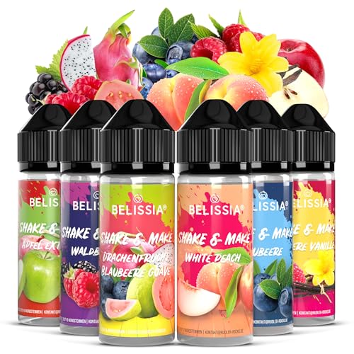 Belissia Shake and Make - Set-Greatest Hits | Hochdosiertes Lebensmittel Aroma 6x10 ml mit praktischer Schüttelflasche zum mischen. Für Lebensmittel, Kochen, Backen, Hobby, Raumerfrischung uvm. von Belissia