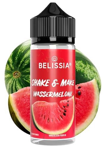 Belissia Shake and Make - Wassermelone Hochdosiertes Lebensmittel Aroma10 ml mit praktischer Schüttelflasche zum mischen. Für Lebensmittel, Kochen, Backen, Hobby, Raumerfrischung uvm. von Belissia