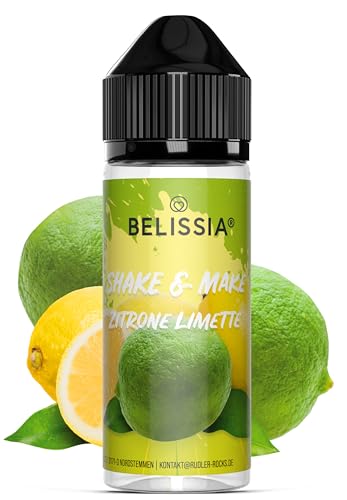 Belissia Shake and Make - Zitrone Limette - Hochdosiertes Lebensmittel Aroma 10ml mit praktischer Schüttelflasche zum mischen. Für Lebensmittel, Kochen, Backen, Hobby, Raumerfrischung uvm. von Belissia