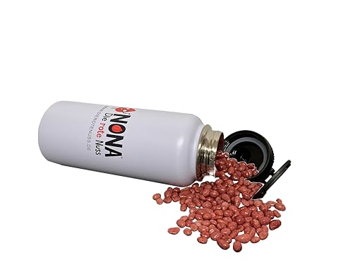 NONA Die rote Nuss - 750g rote dragierte Erdnüsse - in der Edelstahl Trinkflasche weiß 960ml, doppelwandig, mit 3D-Logo "NONA Die rote Nuss" - geröstete dragierte Erdnüsse NONA Die rote Nuss - 750g rote dragierte Erdnüsse - in der Edelstahl Trinkflasche weiß 960ml, doppelwandig, mit 3D-Logo "NONA Die rote Nuss" - geröstete dragierte Erdnüsse von Bella-B 1a Süsswaren wie zu Oma's Zeiten